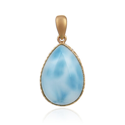 Colgante en oro con Larimar