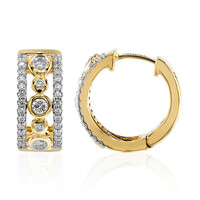 Pendientes en oro con Diamante IF (D)