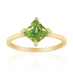 Anillo en plata con Peridoto de Birmania