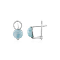 Pendientes en plata con Larimar