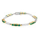 Brazalete en plata con Esmeralda de Zambia (Gems en Vogue)