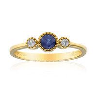 Anillo en oro con Zafiro azul Ceylon (CIRARI)