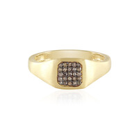 Anillo en plata con Diamante chocolate I3