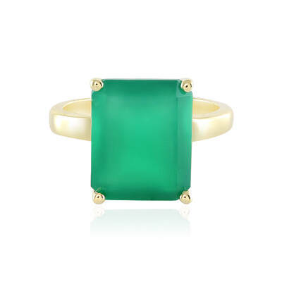 Anillo en plata con Ónix verde