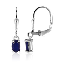 Pendientes en plata con Espinela azul royal