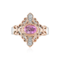 Anillo en plata con Fluorita rosa (Dallas Prince Designs)