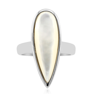 Anillo en plata con Nácar (MONOSONO COLLECTION)