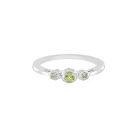 Anillo en plata con Peridoto