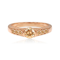 Anillo en oro con Diamante rosa de Francia de Argyle SI1