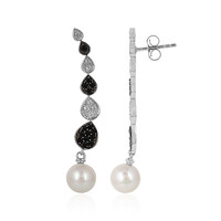 Pendientes en plata con Perla Freshwater