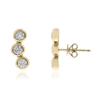 Pendientes en oro con Diamante I1 (H)  (CIRARI)