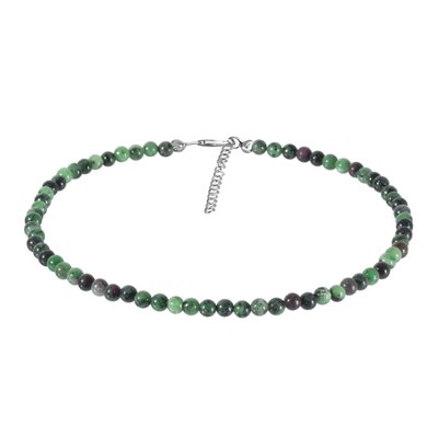 Collar en plata con Rubí Zoisite