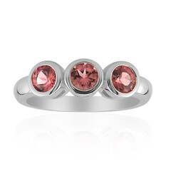 Anillo en plata con Turmalina rosa de Brasil (Pallanova)