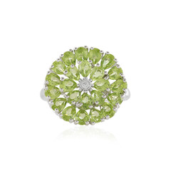 Anillo en plata con Peridoto