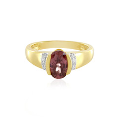 Anillo en plata con Zircón rosado