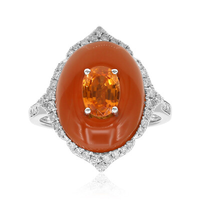 Anillo en oro con Granate mandarina (Smithsonian)