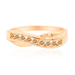 Anillo en oro con Diamante rosa de Francia de Argyle SI1