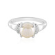 Anillo en plata con Perla blanca Freshwater