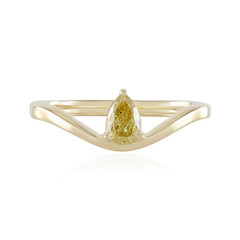 Anillo en oro con Diamante amarillo VVS2 (de Melo)