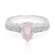 Anillo en plata con Turmalina cuprífera rosa