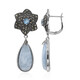 Pendientes en plata con Aguamarina de Brasil (Annette classic)