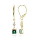 Pendientes en oro con Turmalina verde Benedito (Adela Gold)