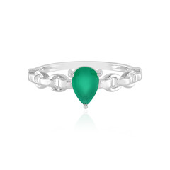 Anillo en plata con Ónix verde