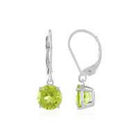 Pendientes en plata con Peridoto de Arizona