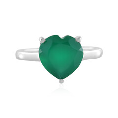 Anillo en plata con Ónix verde