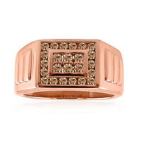 Anillo de hombre en oro con Diamante rosa de Francia de Argyle SI1