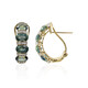 Pendientes en oro con Zafiro Teal (CIRARI)