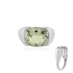 Anillo en plata con Amatista verde