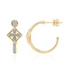 Pendientes en oro con Diamante SI1 (G) (Annette)