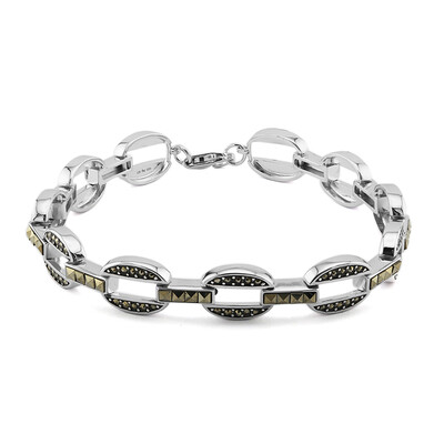 Brazalete en plata con Marcasita