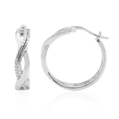 Pendientes en plata con Diamante I3 (I)