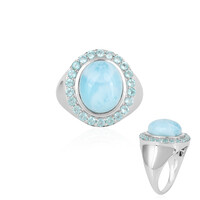 Anillo en oro con Larimar (KM by Juwelo)