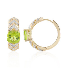 Pendientes en oro con Peridoto (SUHANA)