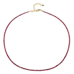 Collar en plata con Espinela roja noble