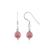 Pendientes en plata con Turmalina rosa