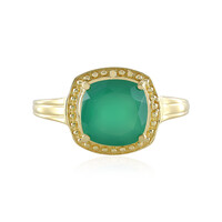 Anillo en plata con Ónix verde