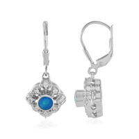 Pendientes en plata con Ópalo azul de Etiopía