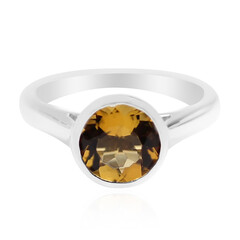 Anillo en plata con Escapolita cognac