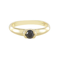 Anillo en oro con Diamante negro