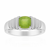 Anillo en plata con Ópalo verde de Brasil (Pallanova)