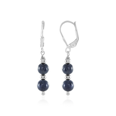 Pendientes en plata con Zafiro azul