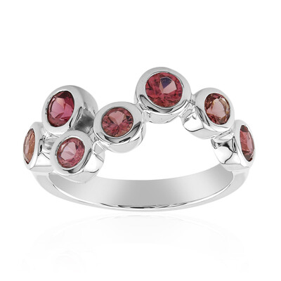 Anillo en plata con Turmalina rosa de Brasil (Pallanova)