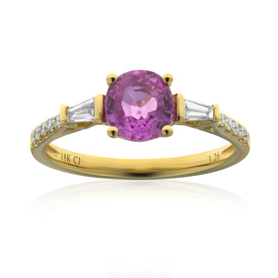 Anillo en oro con Zafiro rosado (CIRARI)