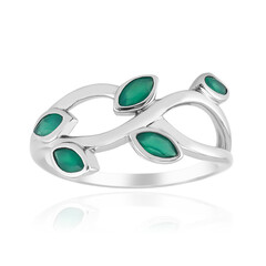 Anillo en plata con Ónix verde