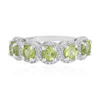 Anillo en plata con Peridoto