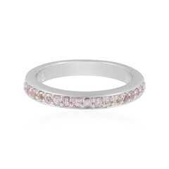 Anillo en plata con Turmalina rosa de Nigeria